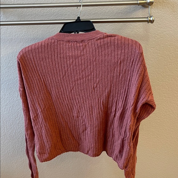 Madewell Women's Dusty Rose Ribbed Sweater - Picture 4 of 4